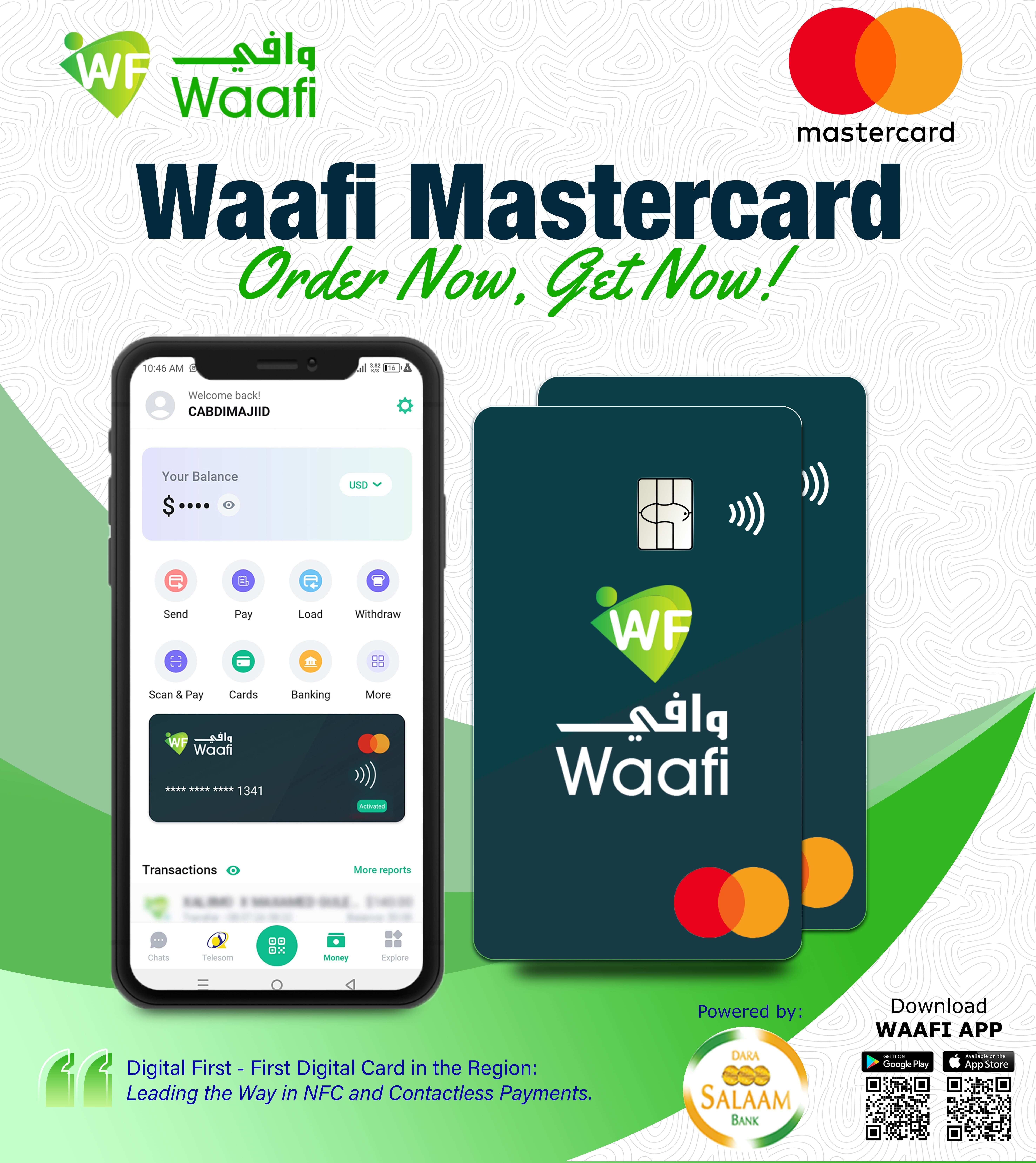 WAAFI - First Digital MasterCard in the Country!